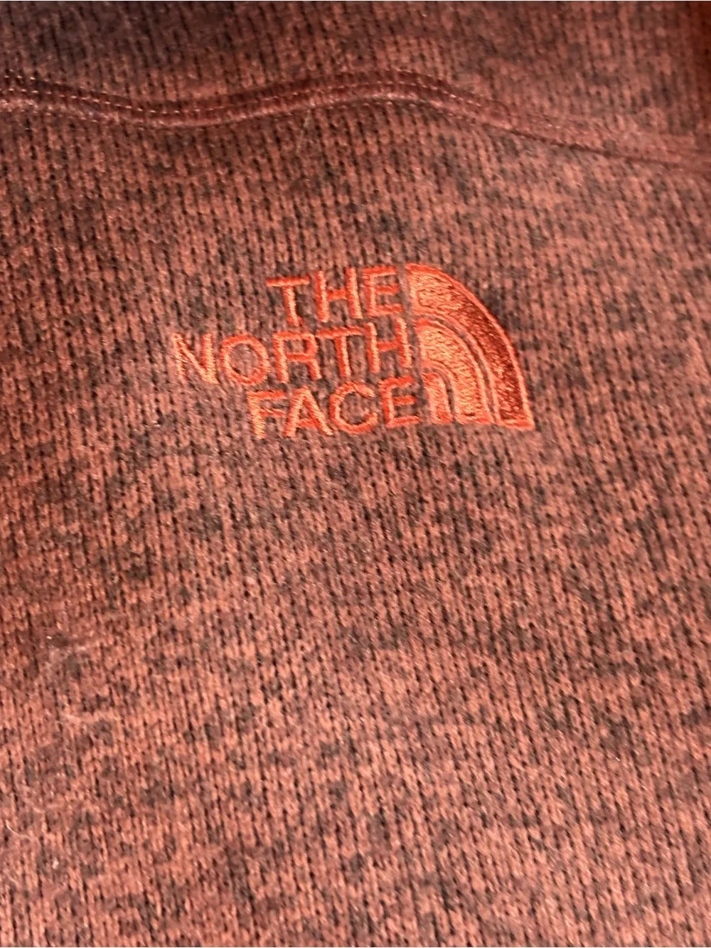 The North Face Men’s Half-Zip Fleece Pullover - heathered Brick Red L